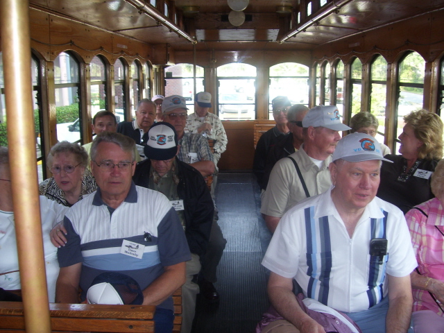 Onboard the trolley heading for the Fish House