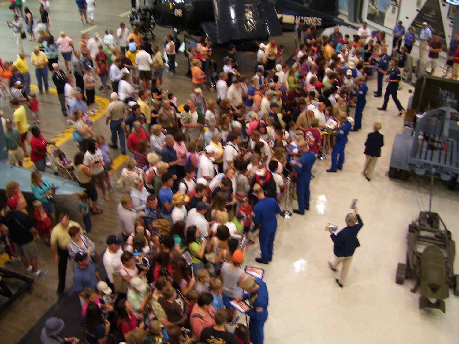 Blue Angel autograph session at the National Naval Aviation Museum