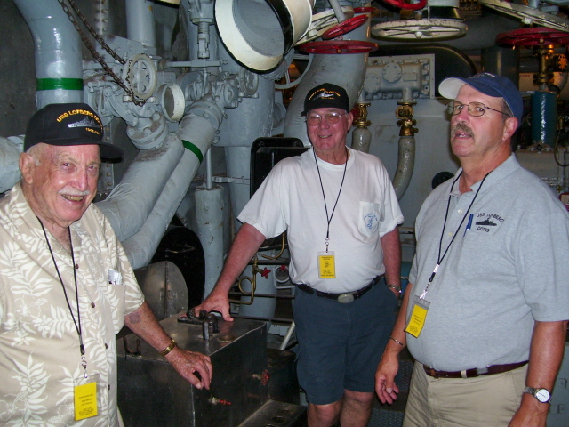 Engine room onboard the USS Alabama