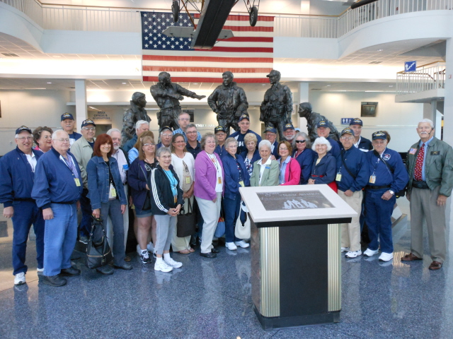 Group photo at the National Naval Aviation Museum