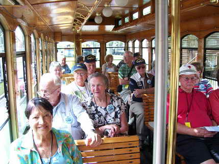 On trolley tour of Historic Downtown Pensacola