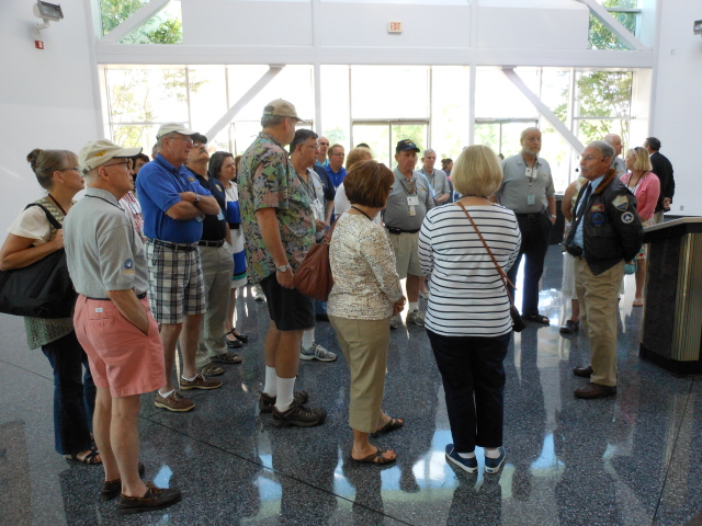 On the tour of the National Naval Aviation Museum with tour guide Ron